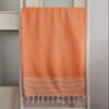 Melis Home Peshtemal, Bath Towel, Beach Towel, 100% Cotton 37" x 71" Honeycomb (Orange) view 1