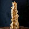 23CM Chinese Feng Shui Guan yin Sculpture Woodcarving Guan yin Buddha Statue,Boxwood Ornament Decoration Gift,Lifelike Home Decoration Bring Good Luck view 3
