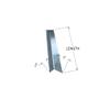 Epic QT DIY Brushed Stainless Steel Outside Corner 12 inch x 1 inch Stove Perimeter Countertop Gap Filler Trim (36 inches Long) view 3