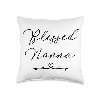 Blessed Nanna Throw Pillow