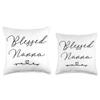 Blessed Nanna Throw Pillow view 3