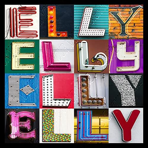 ELLY Personalized Name Poster Using Sign Letters (16X20")