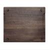 All Dark Black Walnut Cutting Board 15 x 10 with built in handles and Rubber Feet view 3