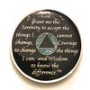 28 Year AA, Aqua, Turquoise, Blue, Bling, Glitter, Medallion, Bling, Chip, Coin, Token view 2