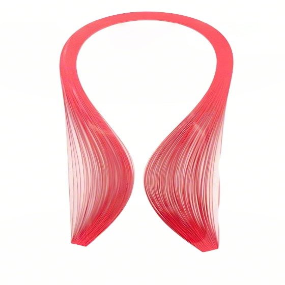 ODETOJOY 1/16 inch Quilling Paper Strips 1.5mm Solid Colors Succulents Plant DIY Single Color Paper Quilling Strip (red)