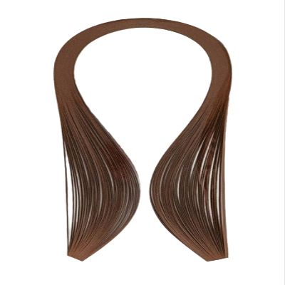 ODETOJOY 1/16 inch Quilling Paper Strips 1.5mm Solid Colors Succulents Plant DIY Single Color Paper Quilling Strip 120pcs/set (Brown)