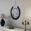 iwa concept Wooden Acrylic Multiple Pieces Ayatul Kursi | Islamic Wall Decorations | Modern Muslim Housewarming Gift | Arabic Calligraphy | Quran Wall Art (2XLarge 59x45 inches, In Silver Out Black) view 1