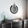 iwa concept Wooden Acrylic Multiple Pieces Ayatul Kursi | Islamic Wall Decorations | Modern Muslim Housewarming Gift | Arabic Calligraphy | Quran Wall Art (2XLarge 59x45 inches, In Silver Out Black) view 3