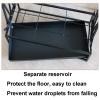 Umbrella Racks Commercial Metal Umbrella Stand Holder, Large-Capacity Black Umbrella Basket with Hook and Drip Tray, Can Hold 18-68 Umbrellas (Size : 18 Holes 10 Hooks) view 3