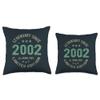 23 Year Old Bday Legend Since 2002 - Vintage 23rd Birthday Throw Pillow view 3