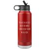 Father's Day Water Bottle From Son You are the Luckiest Dad in the World Insulated Tumbler 32oz BPA Free view 1