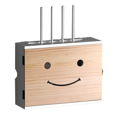 PPGE Home WiFi Router Shelf Solid Wood Cable Storage Organizer for Router Box Cord Hiding Box tv Wires Cable Line Organizer Box Used in The Living Room/Office/Bedroom Decoration C