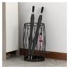 Umbrella Racks Black Modern Iron Umbrella Stand Holder, Large-Capacity Entrance Umbrella Basket for Hotel Cafes, Living Room Bathroom Storage Basket view 1