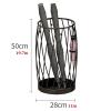 Umbrella Racks Black Modern Iron Umbrella Stand Holder, Large-Capacity Entrance Umbrella Basket for Hotel Cafes, Living Room Bathroom Storage Basket view 2