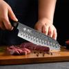 BGT Kiritsuke Knife, 8 inch Japanese Chef Knife, Japanese 67 Layer VG-10 Damascus Steel Kitchen Knife with Ebony Wood Handle and Gift Box. (Santoku knife) view 3