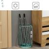 Umbrella Racks Modern Metal Umbrella Stand Holder, Space-Saving cue Stick Umbrella Storage Basket with 4 Hooks, Waterproof and rustproof (Color : Blue) view 2