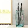 Umbrella Racks Modern Metal Umbrella Stand Holder, Space-Saving cue Stick Umbrella Storage Basket with 4 Hooks, Waterproof and rustproof (Color : Blue) view 3