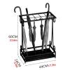 Umbrella Racks Large-Capacity Umbrella Stand Holder, Space-Saving Hotel School Bank Entrance Umbrella Storage Basket, Easy to Install (Color : Black, Size : 44x24x60cm) view 2