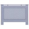 FAMIROSA Radiator Cover Heater Cover Cabinet Shelf Household Appliance Heating Accessories Home Improvement Furniture Heat Sink MDF,Cross Design 44.1" x 7.5" x 31.9" Anthracite view 4