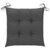 FAMIROSA Chair Cushions 2 pcs Anthracite 19.7"x19.7"x2.8" Fabric view 2
