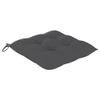 FAMIROSA Chair Cushions 2 pcs Anthracite 19.7"x19.7"x2.8" Fabric view 3