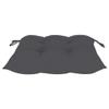 FAMIROSA Chair Cushions 2 pcs Anthracite 19.7"x19.7"x2.8" Fabric view 4