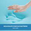 EASELAND King Size Memory Foam Mattress Topper 2 Inch Gel Infused Bed Foam Topper (King, 2 Inches) view 2