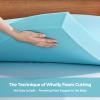 EASELAND King Size Memory Foam Mattress Topper 2 Inch Gel Infused Bed Foam Topper (King, 2 Inches) view 4