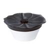 Charles Viancin - Poppy Pop Silicone Lid for Food Storage - 8''/20cm - Airtight Seal on Any Smooth Rim Surface - BPA-Free - Freezer, Refrigerator and Dishwasher Safe - Black Onyx view 2