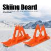 Snow Sledge Board Children's Balanced Car Skis for Balancing Bicycle Scooter Parts and Non Pedal Training Bicycle Walkers(Orange) view 2