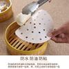 200 pieces of oil paper baking air fryer pad paper, square steaming paper perforated silicone oil paper for oven pot pad baking frypot steamer (9 inch) view 4