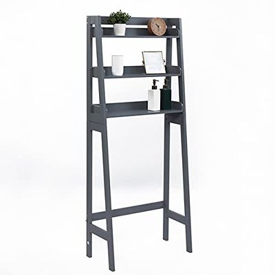 63.6 x 25.5 x 152 cm(L x W x H) 3-Tier Over-The-Toilet Storage Over-The-Toilet Rack, C Laundry Room Space Saver, 3-Shelf Bathroom Organizer Over The Toilet Storage, Bathroom Shelf Over Toilet
