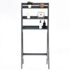 63.6 x 25.5 x 152 cm(L x W x H) 3-Tier Over-The-Toilet Storage Over-The-Toilet Rack, C Laundry Room Space Saver, 3-Shelf Bathroom Organizer Over The Toilet Storage, Bathroom Shelf Over Toilet view 3