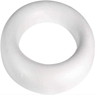 arkCRAFT Festive Polystyrene Half Round Rings/Wreaths (2, 25cm)