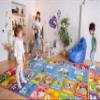Looney Tunes Educational Kids Rug  ABC Alphabet, Seasons, Months & Days Learning Mat  Soft Interactive Carpet for Classroom, Playroom & Bedroom 8x10 view 1