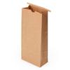 Bag Tek 1 LB Bakery Bags, 100 Disposable Treat Bags - Built-In Tin Tie, For Coffee Beans, Donuts, And Granola, Brown Kraft Popcorn Favor Bags, - Restaurantware view 2