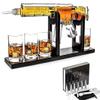 AR15 Whiskey Decanter Set With Whiskey Bullet Chillers view 1