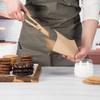 Restaurantware Bag Tek 6.3" x 4.7" Double Open Bags 100 Small Deli Paper Sheets - Disposable Greaseproof Brown Kraft Deli Wrap Liners For Snacks Cookies And More view 4