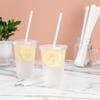 Restaurantware 7.5 Millimeter Wrapped Straws 1000 Disposable Drinking Straws - No Wasteful Materials Alternative To Plastic Straws White Rice Paper Plasticless Straws For Cold Drinks view 3