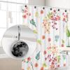 Black Moon, Curtain Hooks Rings Set of 12 Shower Hooks for Curtain Rustproof Decorative Shower Rings for Bathroom view 4