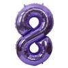 40 Inch Large Foil Helium Number Balloon Birthday Wedding Party 0-9 (Purple, 8) view 2