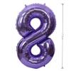 40 Inch Large Foil Helium Number Balloon Birthday Wedding Party 0-9 (Purple, 8) view 3
