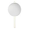 ARTIBETTER Round Makeup Mirror Wall Mount Metal Frame Smooth Surface Handheld Home Travel Use view 1