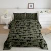 Erosebridal Machine Guns Comforter Set for Boys Youth Teens Men Full Size view 1