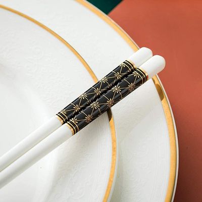 chop sticks,Reusable Chopsticks Reusable Ceramics Chopsticks6 Pairs Chinese Bone China Chopsticks Gift Set,Dishwasher Safe Chop Sticks suitable For Asian Food (Color : D)