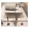 LYLFF Bathtub Cover Dustproof Foldable Dustproof Board Bath Insulation Cover, Bathroom Bath Rack PVC Bath Insulation Cover,/Dustproof/Waterproof (Size : 115x75x0.7cm) view 1