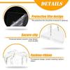 10 Inch Clear Cake Box,4 Pcs 10" X 10" X 9" Transparent Cake Box with Ribbon for 8" Cakes-Tall Cake Boxs- Clear Gift Boxes with Lid for Wedding Party and Gift Display (White-4 Set) view 4