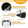 10 Inch Clear Cake Box,4 Pcs 10" X 10" X 9" Transparent Cake Box with Ribbon for 8" Cakes- Tall Cake Boxs- Clear Gift Boxes with Lid for Wedding Party and Gift Display (Black-4 Set) view 4