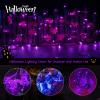 Minetom Halloween String Lights Outdoor 100 Count 25 Feet Incandescent Bulb Mini Lights for Christmas Indoor Garland Party Festival Decoration, Purple view 2