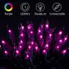 Minetom Halloween String Lights Outdoor 100 Count 25 Feet Incandescent Bulb Mini Lights for Christmas Indoor Garland Party Festival Decoration, Purple view 4